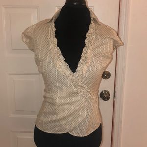 Blouse with collar. The Limited